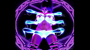 Lara croft in an halloween nightmare or dream