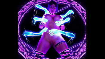 Lara croft in an halloween nightmare or dream