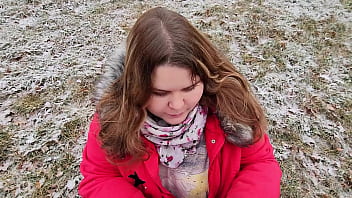 Facial Cum Drooling Outdoor Blowjob From Chubby Girlfriend With Big Boobs thumbnail