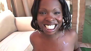 Coco pink loves being drenched in semen