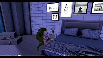 A monster won't leave after sex