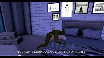 A monster won't leave after sex