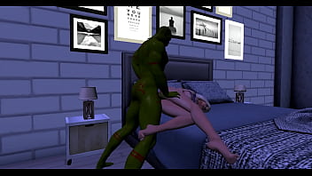 A monster won't leave after sex