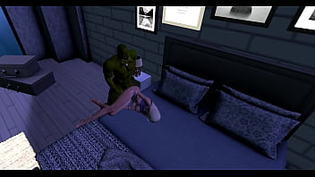 A monster won't leave after sex