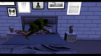 A monster won't leave after sex