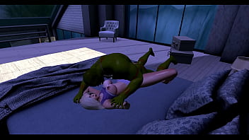 A monster won't leave after sex