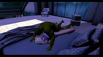 A monster won't leave after sex