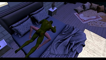 A monster won't leave after sex