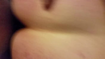Cumming on bbw ass