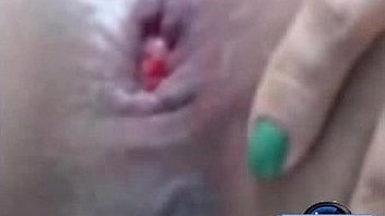 Horney teen gapes her ass with veg free xxx cam