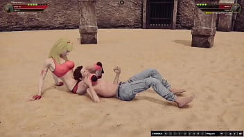 Tiffany vs twink nf3d mma mixed combat femdom battle