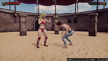 Tiffany vs twink nf3d mma mixed combat femdom battle