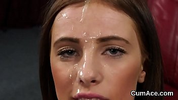 Ardent nympho enjoys a deepthroat and plenty of juice on her face