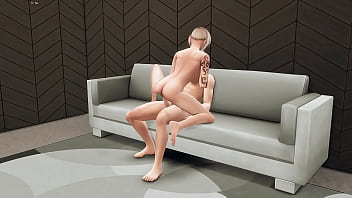 Muscular athletes fuck in a bar