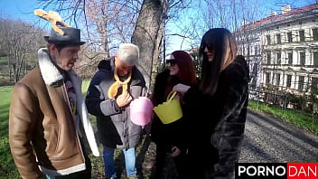 Dan’s easter egg chase ends with katy rose’s ginger cunt creampied