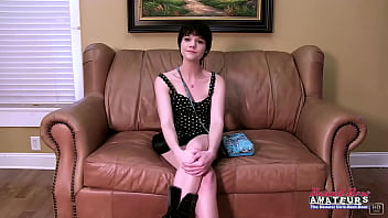 Petite brunette cora dildo fucks her pussy and sucks a cock to milk it