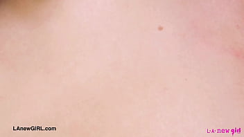 Radiant blonde model naked close up