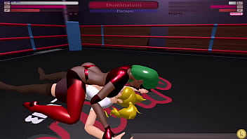 Chizuru vs desmoria kyfc sexfight strap on battle lesbian sex