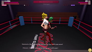 Chizuru vs desmoria kyfc sexfight strap on battle lesbian sex
