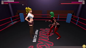 Chizuru vs desmoria kyfc sexfight strap on battle lesbian sex