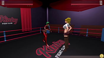 Chizuru vs desmoria kyfc sexfight strap on battle lesbian sex