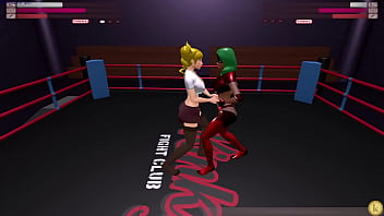 Chizuru vs desmoria kyfc sexfight strap on battle lesbian sex