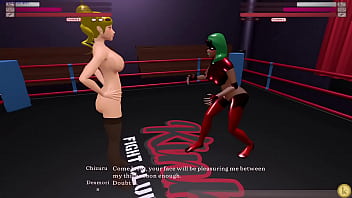 Chizuru vs desmoria kyfc sexfight strap on battle lesbian sex