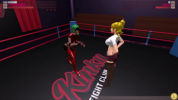 Chizuru vs desmoria kyfc sexfight strap on battle lesbian sex