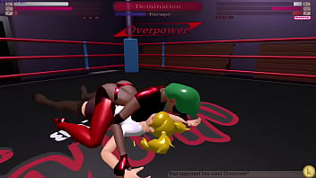 Chizuru vs desmoria kyfc sexfight strap on battle lesbian sex