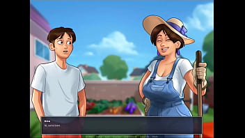 Summertime saga cap 12 trabajando en el jardin de la milf diana