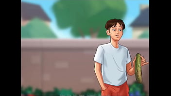 Summertime saga cap 12 trabajando en el jardin de la milf diana