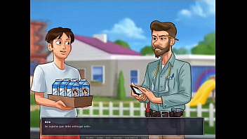 Summertime saga cap 12 trabajando en el jardin de la milf diana