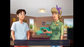 Summertime saga cap 12 trabajando en el jardin de la milf diana