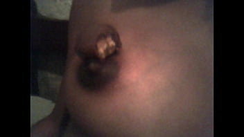 Jade with candy at her boyfriend's house