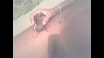 Jade with candy at her boyfriend's house