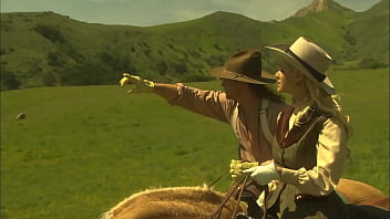 Natalia wood takes his dick out of his riding pants so she can ride it hard