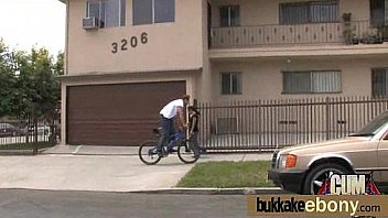 Black milf ending in a cum shower 3