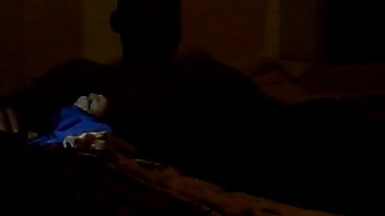 Stroking my big black dick til i cum