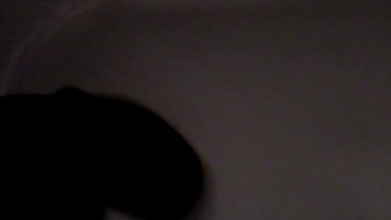 Stroking my big black dick til i cum