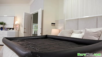 Natural busty teen girl slide her naked wet body on her customer and fuck him Natural busty teen girl slide her naked wet body on her customer and fuck him