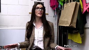 Mind blowing brunette hottie gets punished hard for stealing Mind blowing brunette hottie gets punished hard for stealing