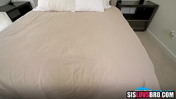Stepsister helping out stepbrother with his boner Stepsister helping out stepbrother with his boner