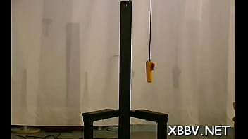 Sexual lady has a big box