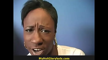 Sexy chick gets a glory hole 8