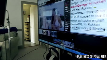 Canadian nympho vicky vette & maxine x in lesbian duo performance