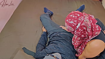 Hot malaysian stepsister helps stepbro to release stress from work