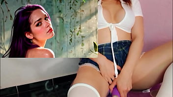 Linda teen experimentando un intenso anal masturbandome con ia