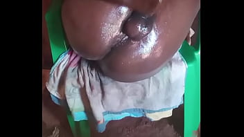 Big Black Oiled Dick Cumming In A Unique Position thumbnail