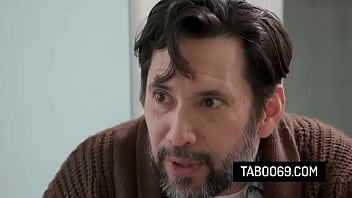 Busty stepmom ass fucked in threesome by plubmer stepson and her husband