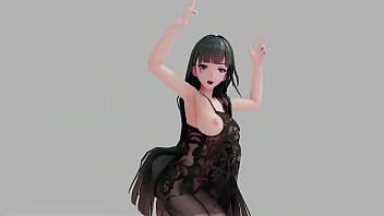 Honkai impact raiden mei strip dance show hentai r18 mmd 3d soft dark green hair clip
